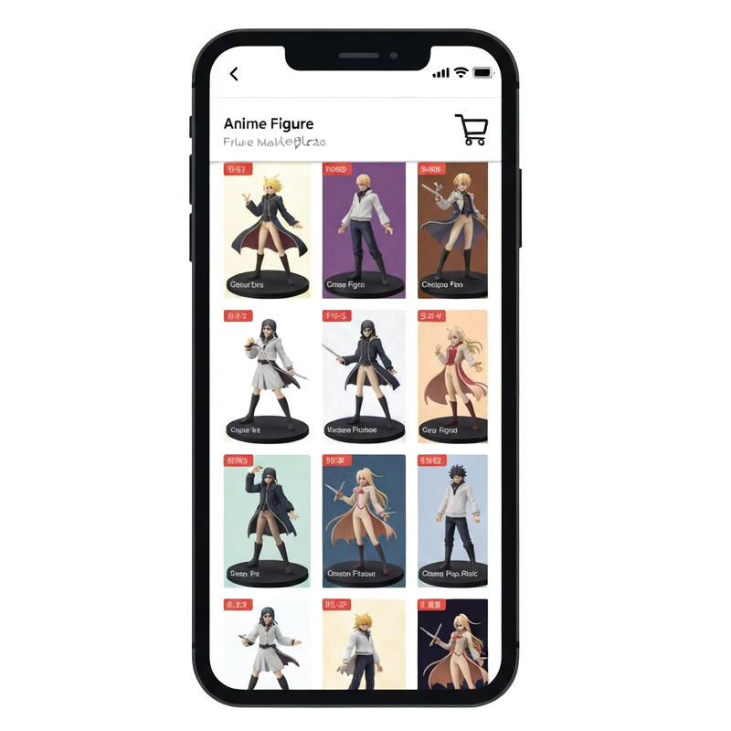 Anime figures from Mercari