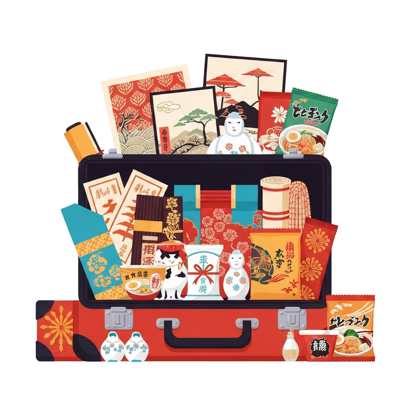 Japanese souvenirs shopping