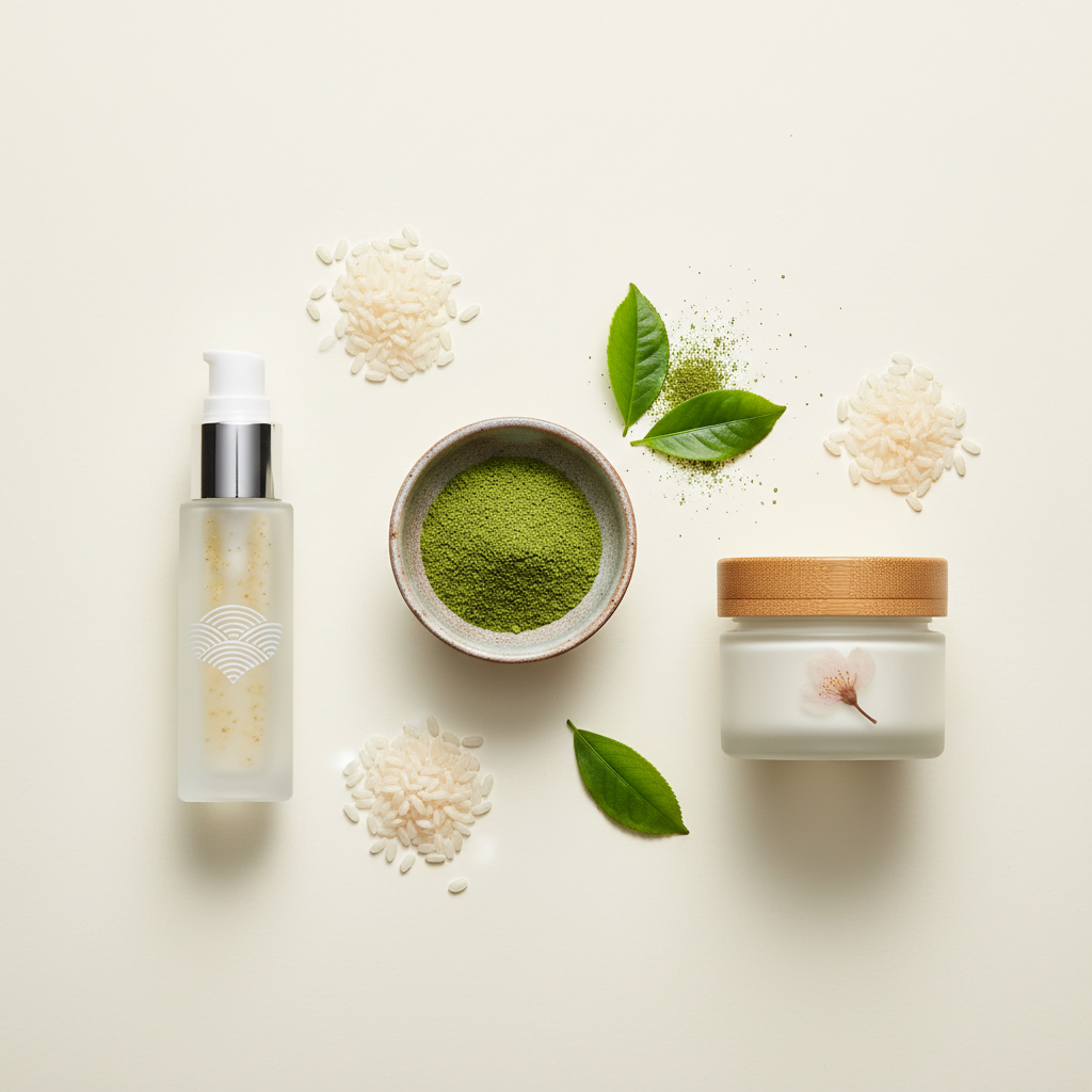 Japanese beauty brands blend ancient natural ingredients like green tea and rice with modern science for effective skinc