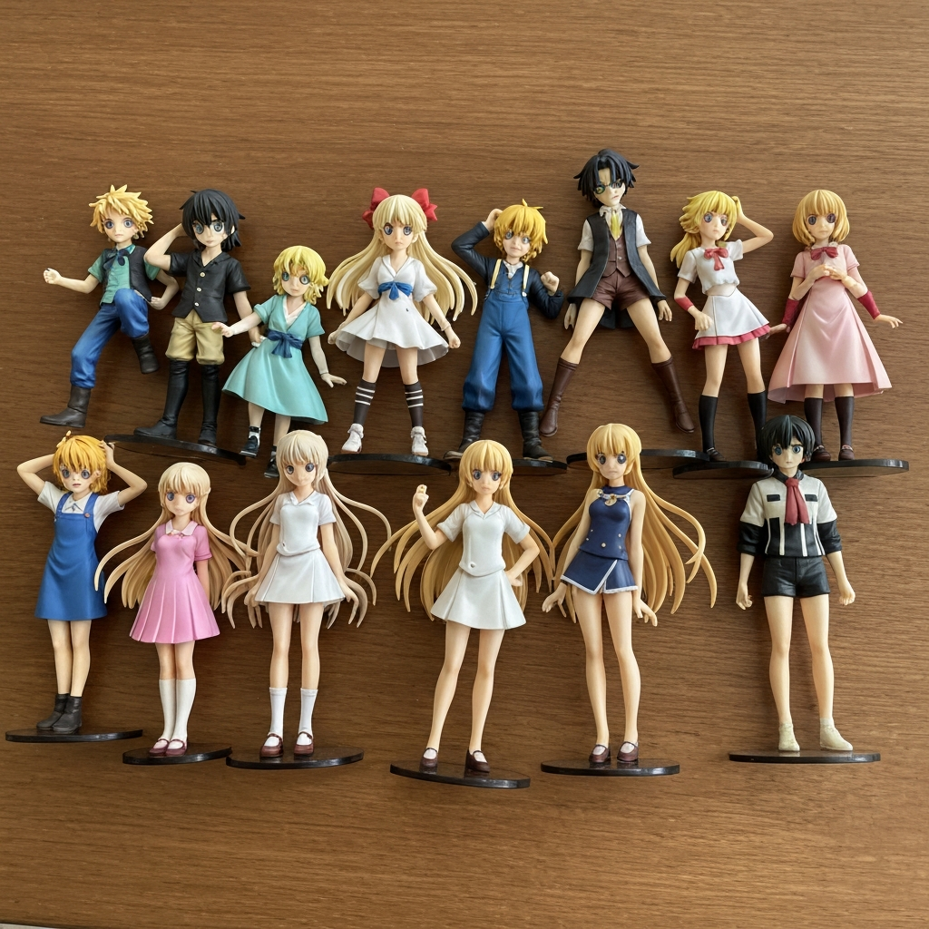 Pre-loved anime figures bought cheap from Japan