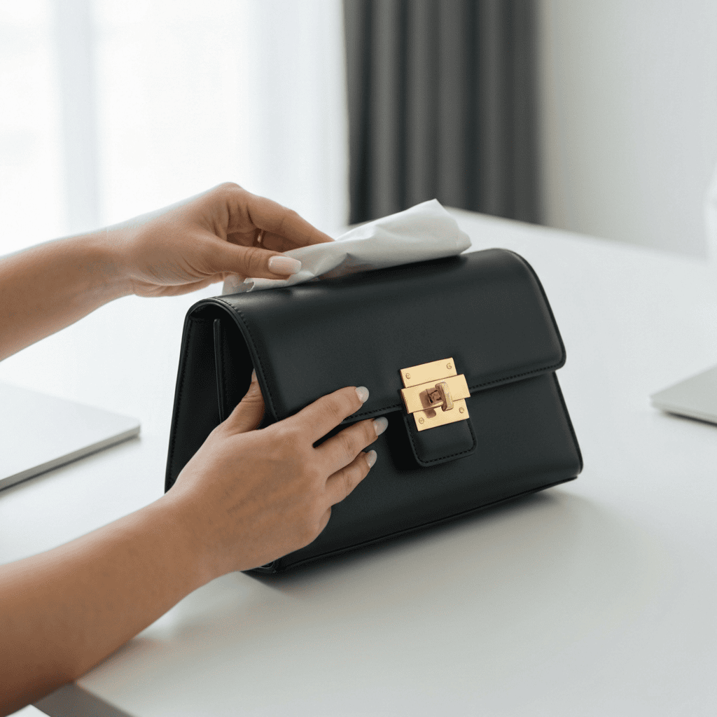 Unboxing a luxury designer fashion parcel bought online from Japan