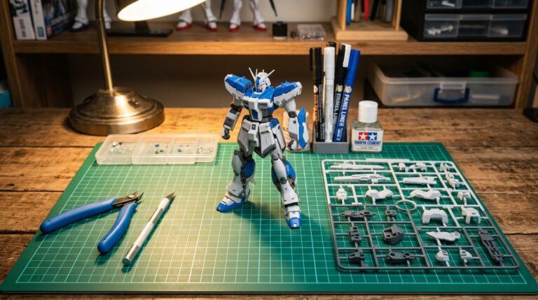 Gunpla Grades Explained (2026): EG, SD, HG, RG, MG, MGEX, Full Mechanics, RE/100 and PG Compared — Scale, Parts, Price, Difficulty and Which to Build First