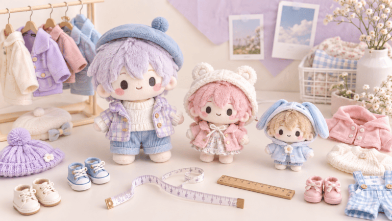 Oshi Plush and Nui Clothes Size Guide (2026): 10cm vs 15cm vs 20cm, Shoes and Pouches